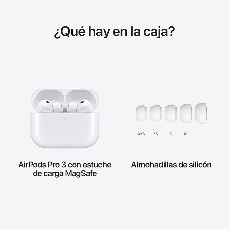 Apple Airpods Pro 3 Gen con funda de carga MagSafe USB-C